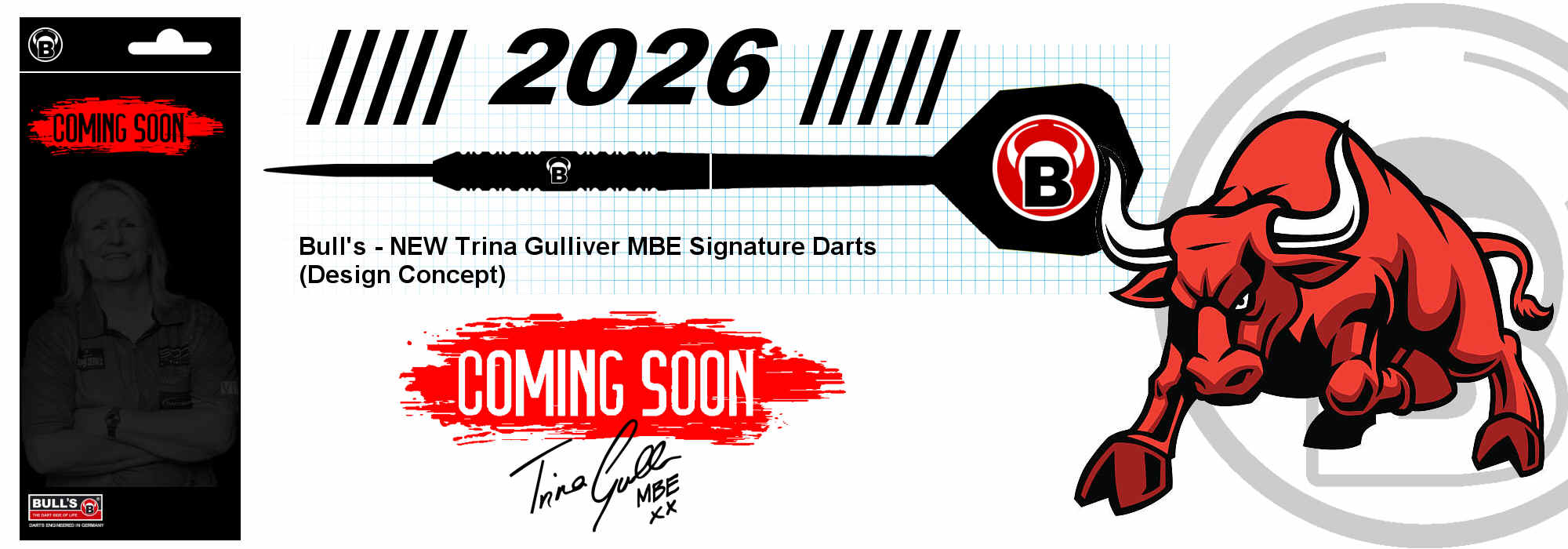Bull's Trina Gulliver MBE Signature Darts - 2025, Comming Soon
