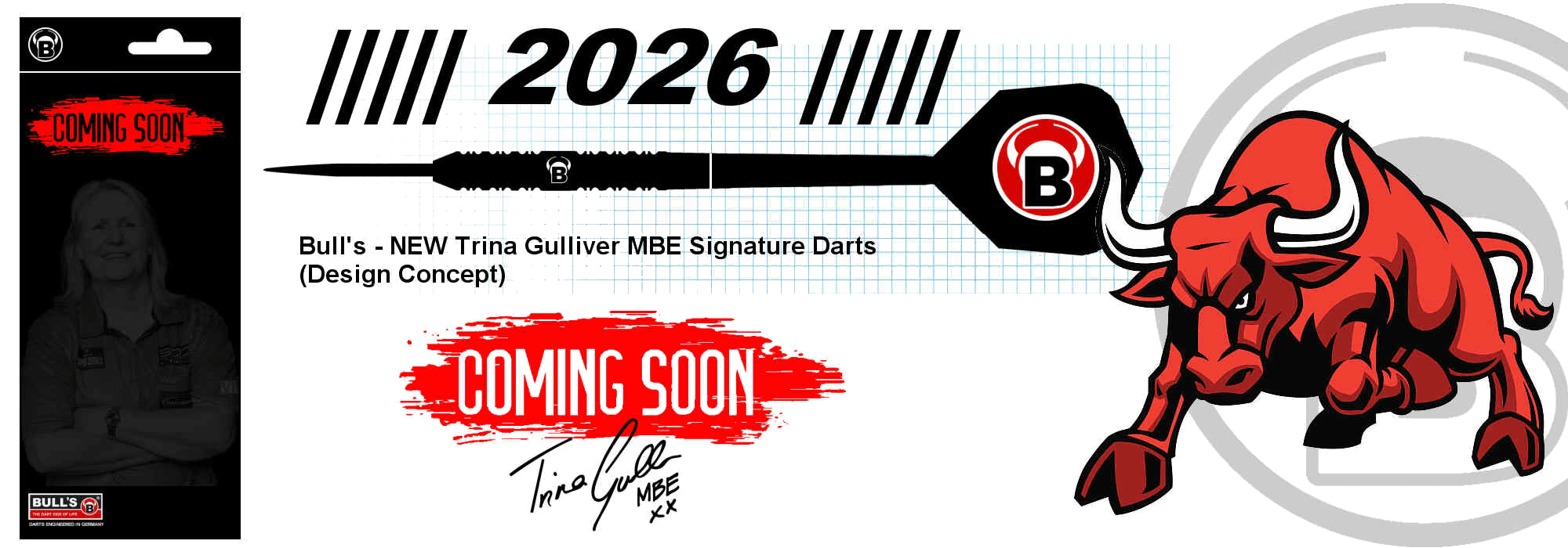 Bull's Trina Gulliver MBE Signature Darts - 2025, Comming Soon