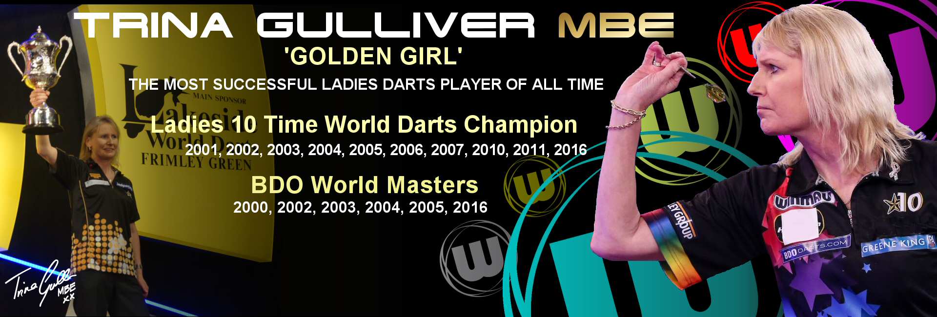 Trina Gulliver MBE 10 Time Ladies World Darts Champion